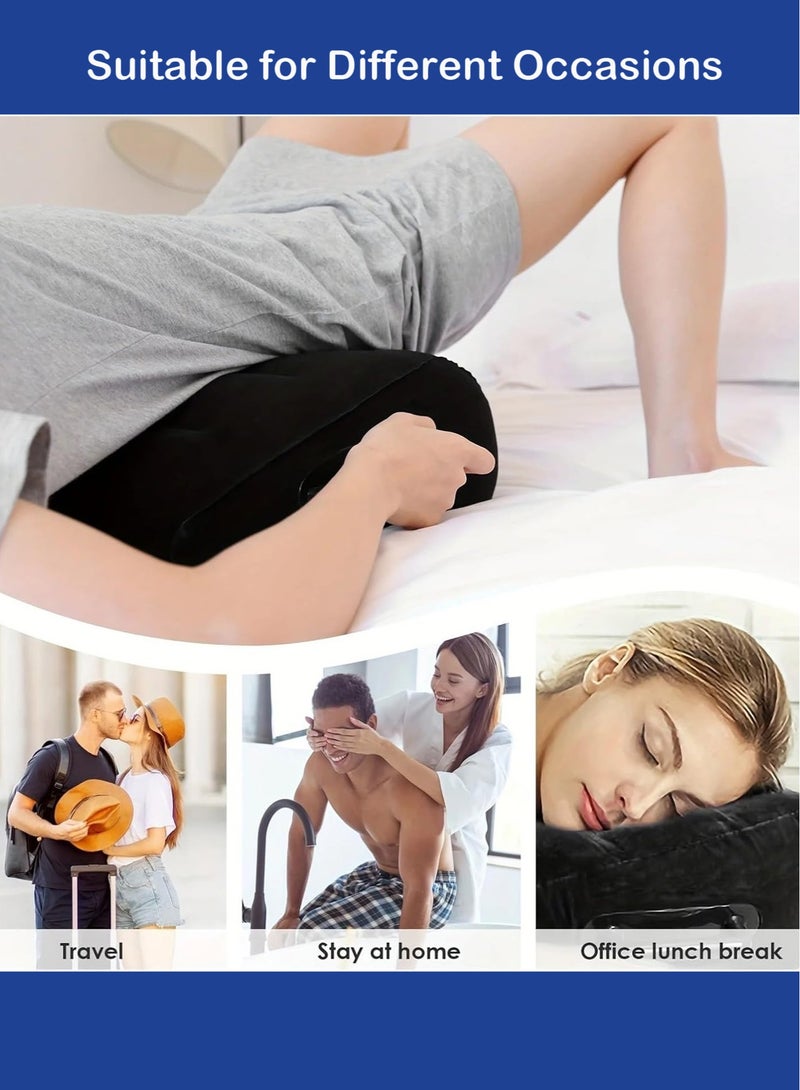 Leg Positioner Pillow with Pump Inflatable Pillow Portable Cushion Body Pillow For Sleeping Leg Elevation Bed Sofa Travel Camping  - Image 5