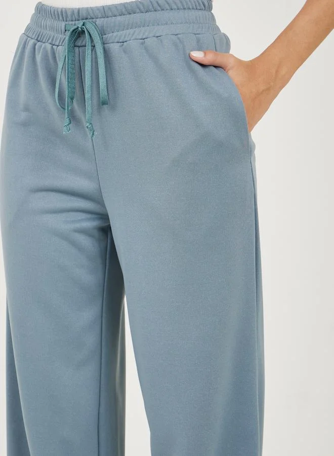 Styli Regular Fit Joggers with Cuffed Hem and Drawstrings