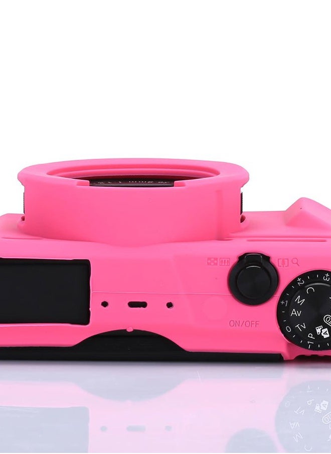 Yisau G7X Mark II, G7X Removable Lens Cover Silicone Cover, Rubber Soft Camera Case Cover for Canon PowerShot G7X II G7X (Rosered)  - Image 5