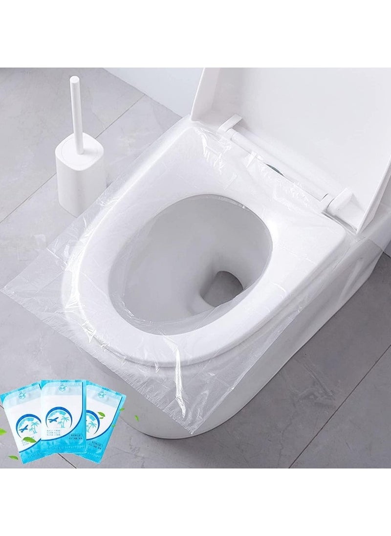 ماركة غير محددة أغطية مقاعد تواليت 50 قطعة للاستخدام مرة واحدة بتصميم محمول مضاد للماء مناسبة للأطفال والحوامل، كل قطعة مغلفة بشكل فردي - كفر قعدة الحمام -غطاء لكبانيه الحمام -غطاء مقعد المرحاض - 50 قطعة من اغطية مقاعد المرحاض للاستعمال مرة واحدة من البلاستيك المضاد للبكتيريا والماء محمولة للاطفال الحوامل والسفر والمستشفى والمراحيض العامة والفندق، مغلفة بشكل فردي بحجم الجيب - كفر لقاعدة الحمام  - Image 3