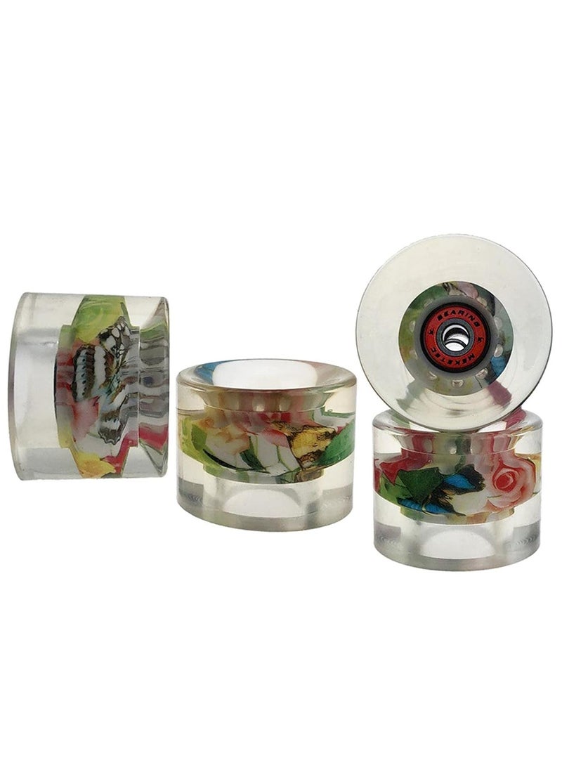 Generic 60x45MM 78A Skateboard Wheels With Bearings 4PCS With T-Tool, Multicolour  - Image 3