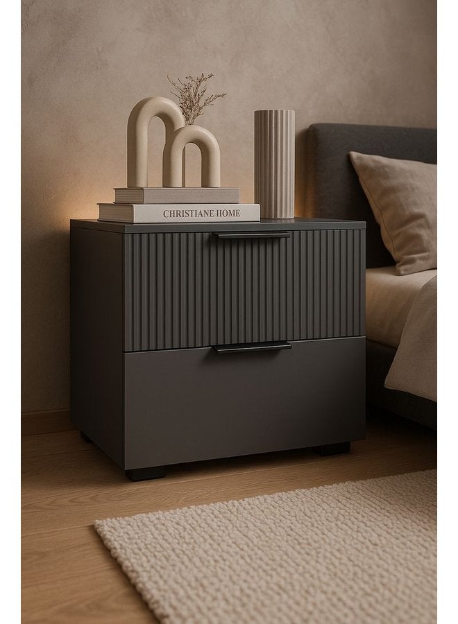 Modern Nightstand from Hub Home, size 55*50*40, MDF