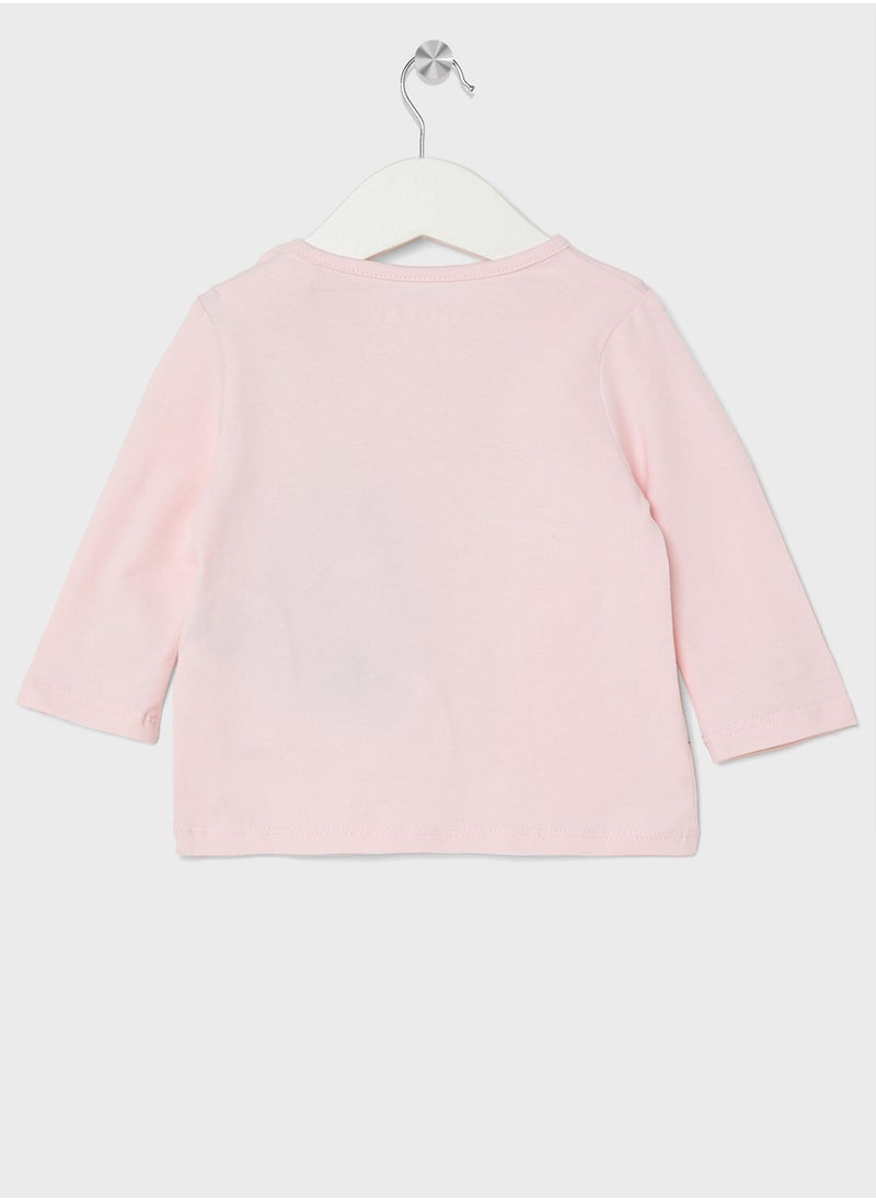 GUESS Kids Logo Detail Long Sleeve T-Shirt  - Image 2