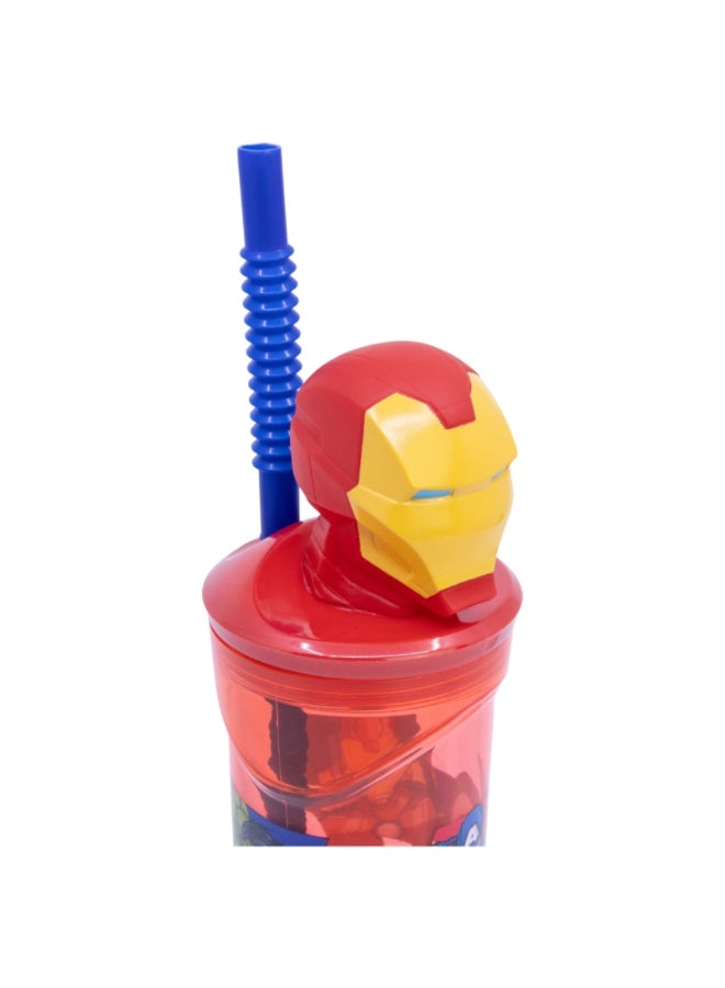 ستور أفنجرز كوب مجسم أيرون مان 3D مع شفاطة ألوان متعددة 360 مل 10203 - Image 4