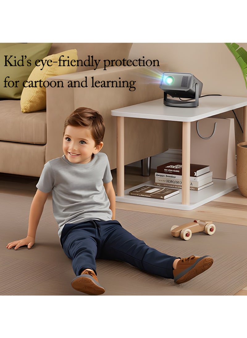 AL RAID AL RAID 4K Projector with 18000 Lumens & Auto Keystone, 200" Portable Outdoor Movie Projector for Camping, Home Theater, Gaming (PS5/Android TV), WiFi 6 & Bluetooth 5.3 | Dual Dolby Speakers  - Image 5