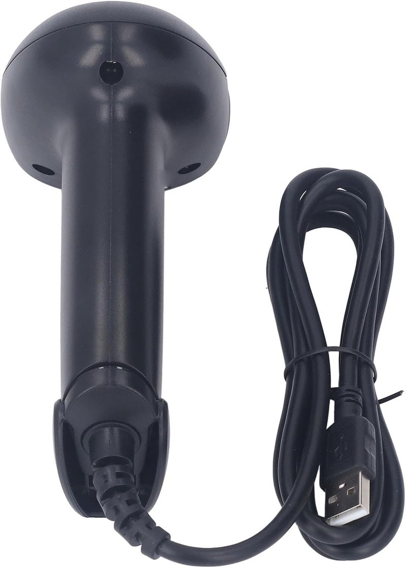 Wired USB Barcode Scanner, Handheld 1D 2D Barcode Reader, USB Barcode Scanner for Library Warehouse Store, Compatible with Computer Laptop POS, Plug and Play for - Image 2