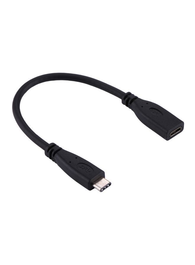 NIBEMINENT USB Type-C 3.1 Male To Female Adapter Cable Black - Image 2