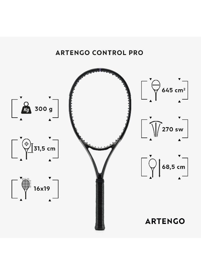 ARTENGO ARTENGO by DECATHLON, Adult Tennis 300 g Unstrung Racket TR960 Control Pro - Black/Grey - Image 1