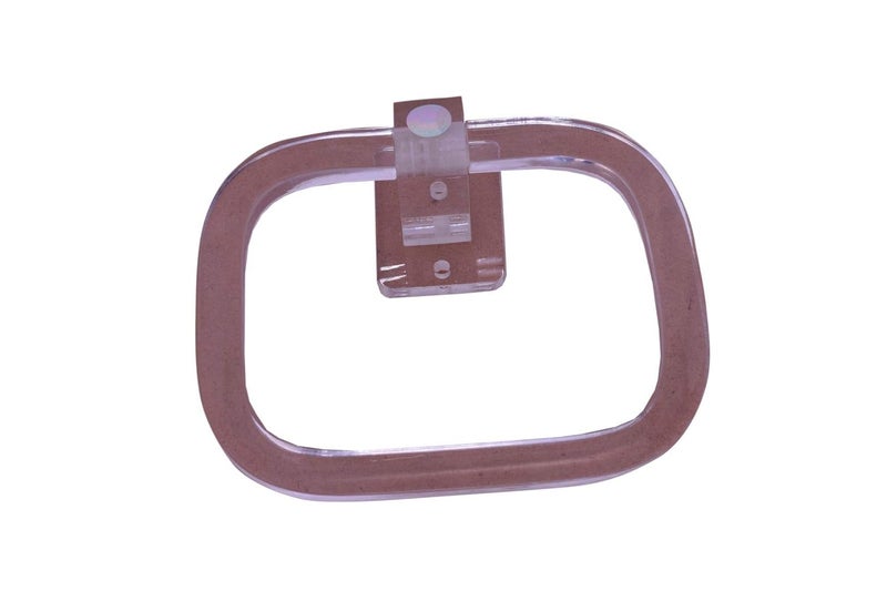 Acrylic Towel Ring for Hanging Small Towel and Clothes Towel Ring for Bathroom Kitchen Wash Area and Bedroom  - Image 2