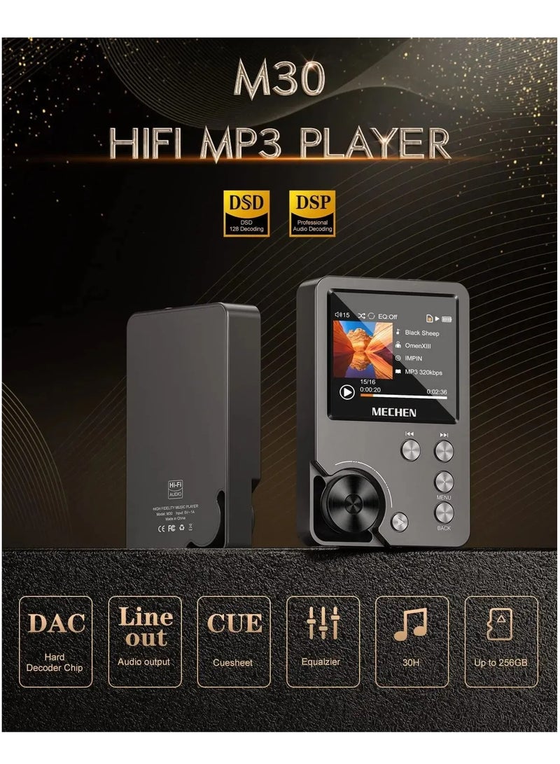 High Quality Lossless MP3 Player MECHEN M30 HiFi With 64GB 128GB Memory Card Support (128G)  - Image 2