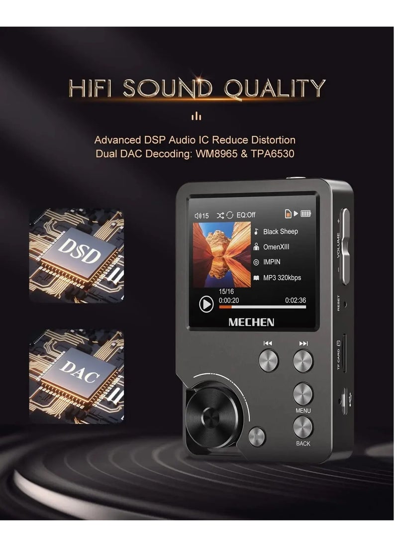 High Quality Lossless MP3 Player MECHEN M30 HiFi With 64GB 128GB Memory Card Support (128G)  - Image 3