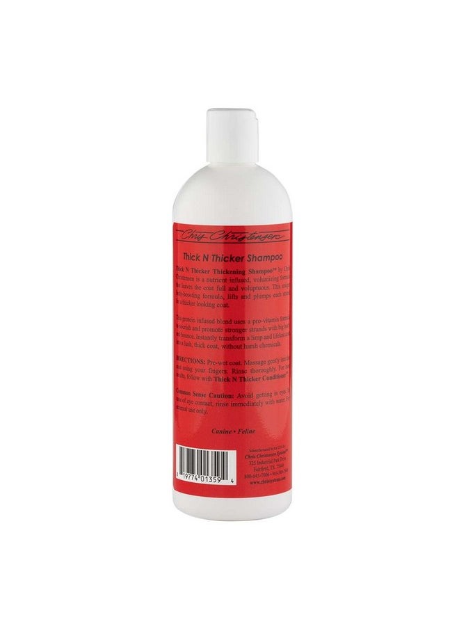 Chris Christensen Chris Christensen Pet Shampoo, 16 oz Thick N Thicker Thickening Shampoo, Groom Like a Professional, Pro-Vitamin Formula, Nutrient and Protein Infused Blend, Made in The USA  - Image 2