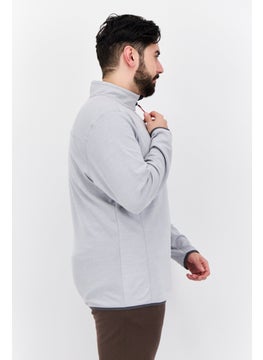 Avalanche Men Sportswear Fit Long Sleeve Training Sweatshirt, Grey  - Image 2