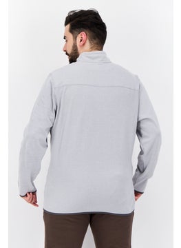 Avalanche Men Sportswear Fit Long Sleeve Training Sweatshirt, Grey  - Image 3