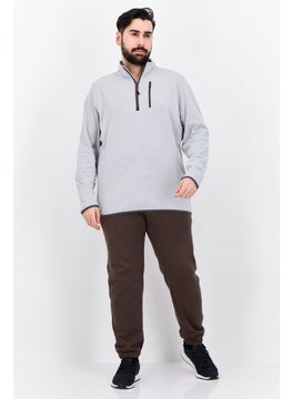Avalanche Men Sportswear Fit Long Sleeve Training Sweatshirt, Grey  - Image 4