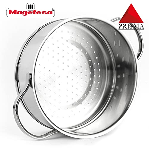 MAGEFESA Prisma – 7.9-inch Steam Pot with lid, made of 18/10 stainless steel, for all types of stovetops, including Induction, Dishwasher and Oven Safe up to 392ºF - Image 5