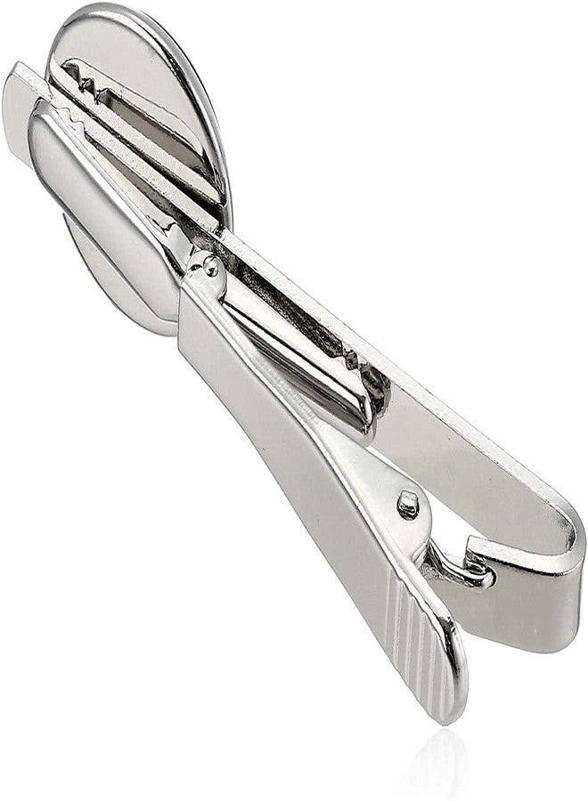 Great 1 Thin Red Line American Flag Tie Bar Clip and Cufflinks Set - Silver Colored Metal Plated - Luxury Clothing Accessories - Image 2