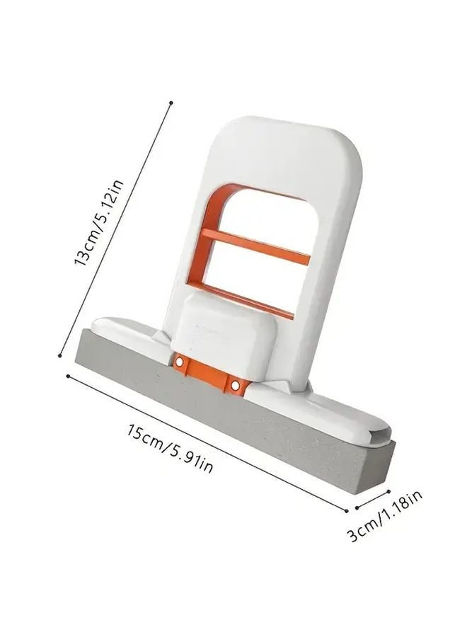 White Orange Sponge Mop Replaceable Portable Multi Functional Cleaning For Cars Tables Bathrooms - Image 3