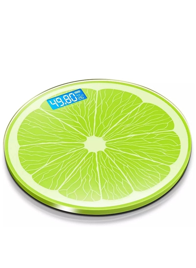 Leaone - Glass Digital Weight Scale with LCD Display & Battery Powered, Lemon - 180 KG - Image 1