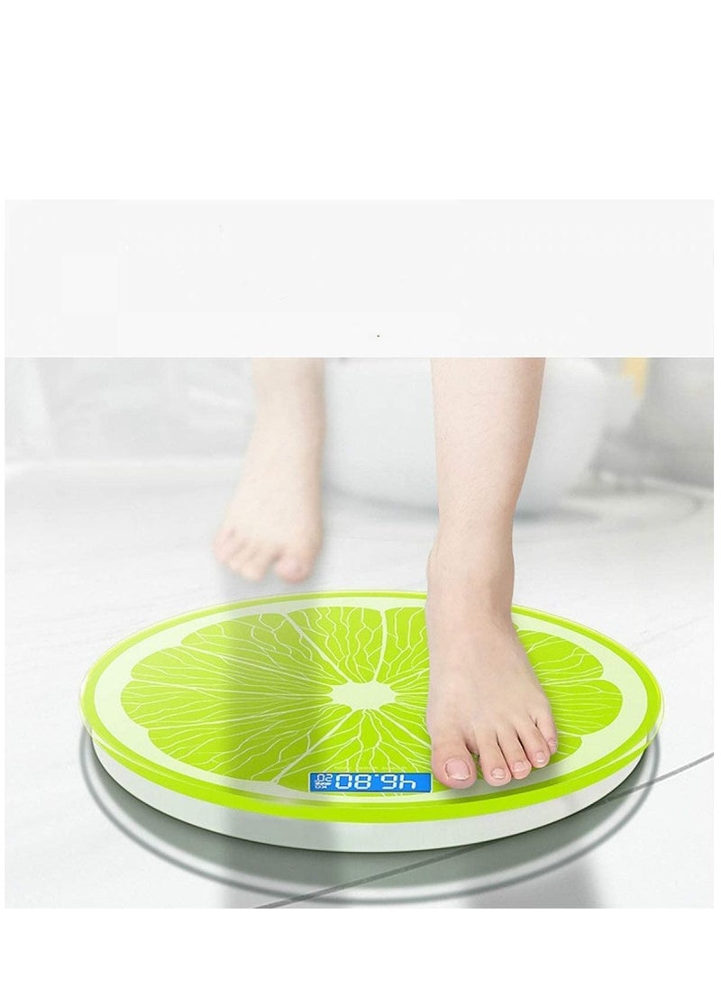 Leaone - Glass Digital Weight Scale with LCD Display & Battery Powered, Lemon - 180 KG - Image 1