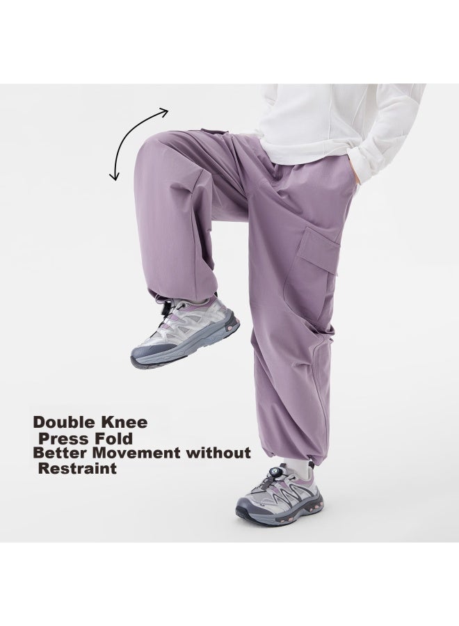 Zuoxi Girls' Pants, Autumn Workwear Trousers, New Style Children's Outdoor Wear-resistant Paratrooper Pants, Gray, Size 110 - Image 2