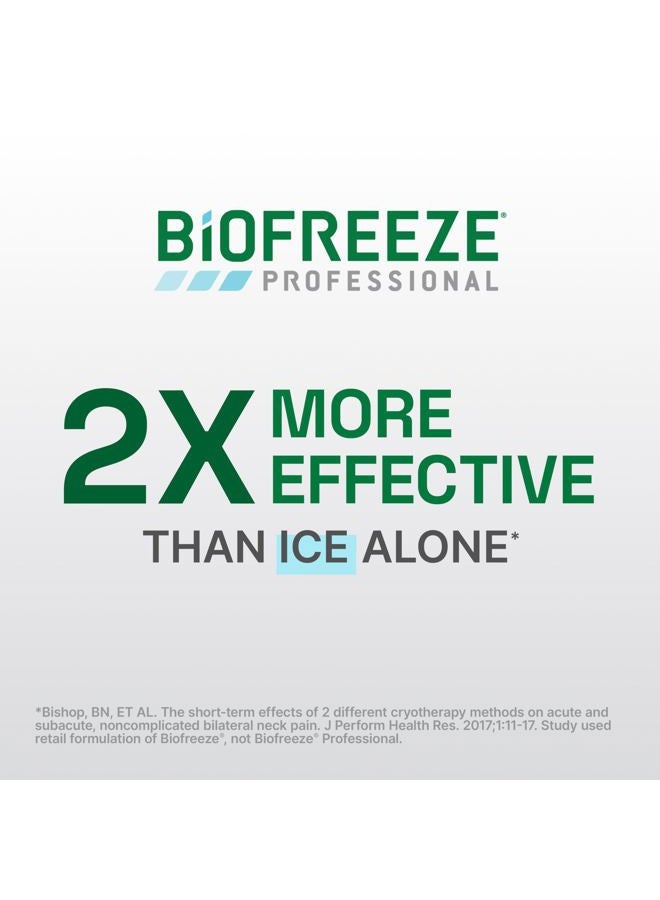 Biofreeze رول أون احترافي لتخفيف الألم للركبة، الرقبة، الورك، المفاصل، والكتف، مسكن آلام الظهر البسيط، تخفيف آلام العضلات، جل منتول رول أون 3 أونصة سائلة (عبوة من 2) - Image 4