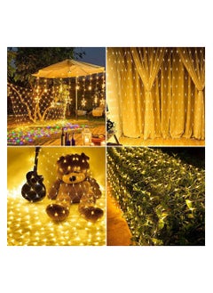 Generic Yellow Warm Light LED Net Curtain String Light 320 LED  - Image 5