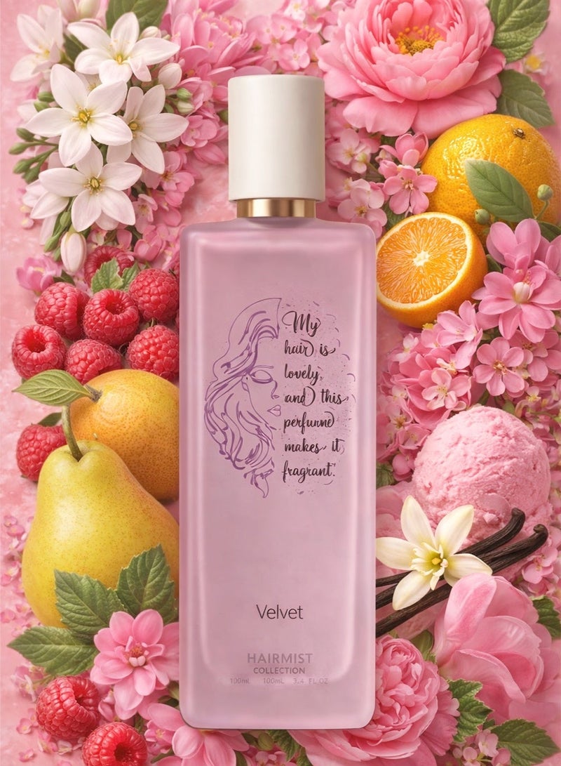 ديفينا عطر شعر مخملي ٥٠ مل | بخاخ عطر شعر يدوم طويلًا للنساء | رذاذ شعر حلو وزهري - Image 1