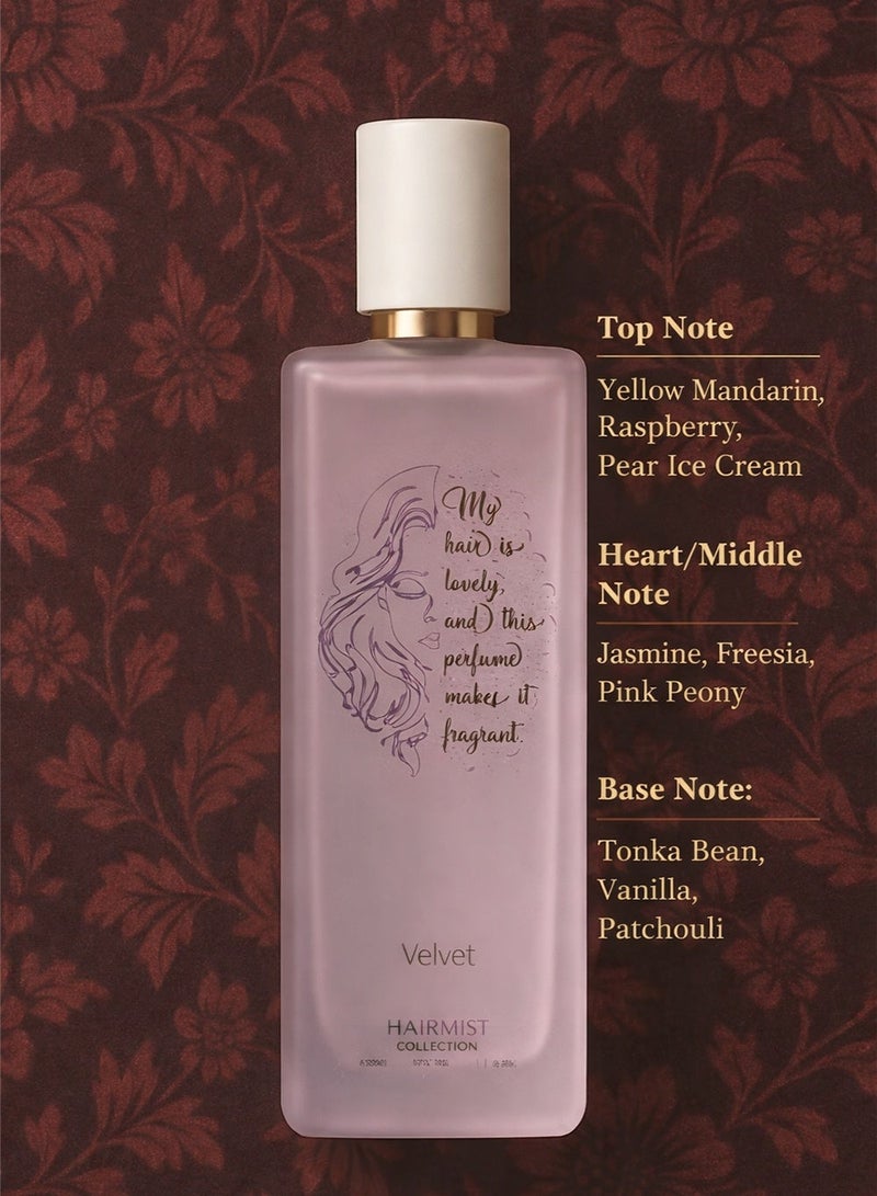ديفينا عطر شعر مخملي ٥٠ مل | بخاخ عطر شعر يدوم طويلًا للنساء | رذاذ شعر حلو وزهري - Image 2
