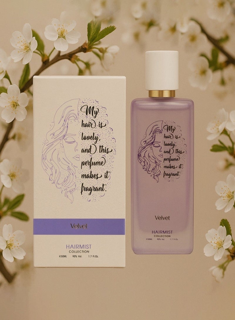 ديفينا عطر شعر مخملي ٥٠ مل | بخاخ عطر شعر يدوم طويلًا للنساء | رذاذ شعر حلو وزهري - Image 4