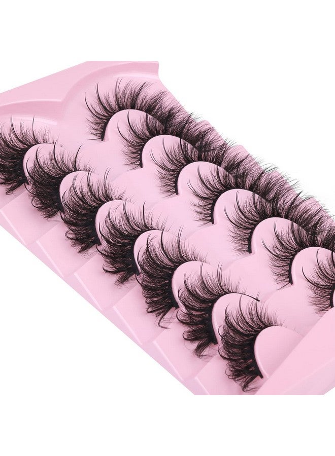 Kiromiro Fox Eye Lashes Wispy Faux Mink Lashes Fluffy Fairy Cat Eye Lashes That Look Like Extensions Spiky Fake Eyelashes Natural Look - Image 5
