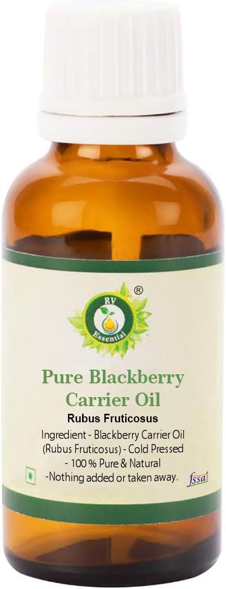 R V Essential Pure BlackBerry Carrier Oil 30ml 101oz Rubus Fruticosus 100 Pure and Natural Cold Pressed