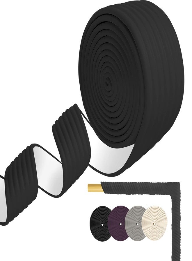 TOHONFOO 3 in Pipe Insulation Tape - Weather Resistant Foam Tape Insulation - Outdoor Water Pipe Insulation Wrap - Insulation Tape for Water Pipes - Pipe Wrap, (3in x 13ft, Black) - Image 1