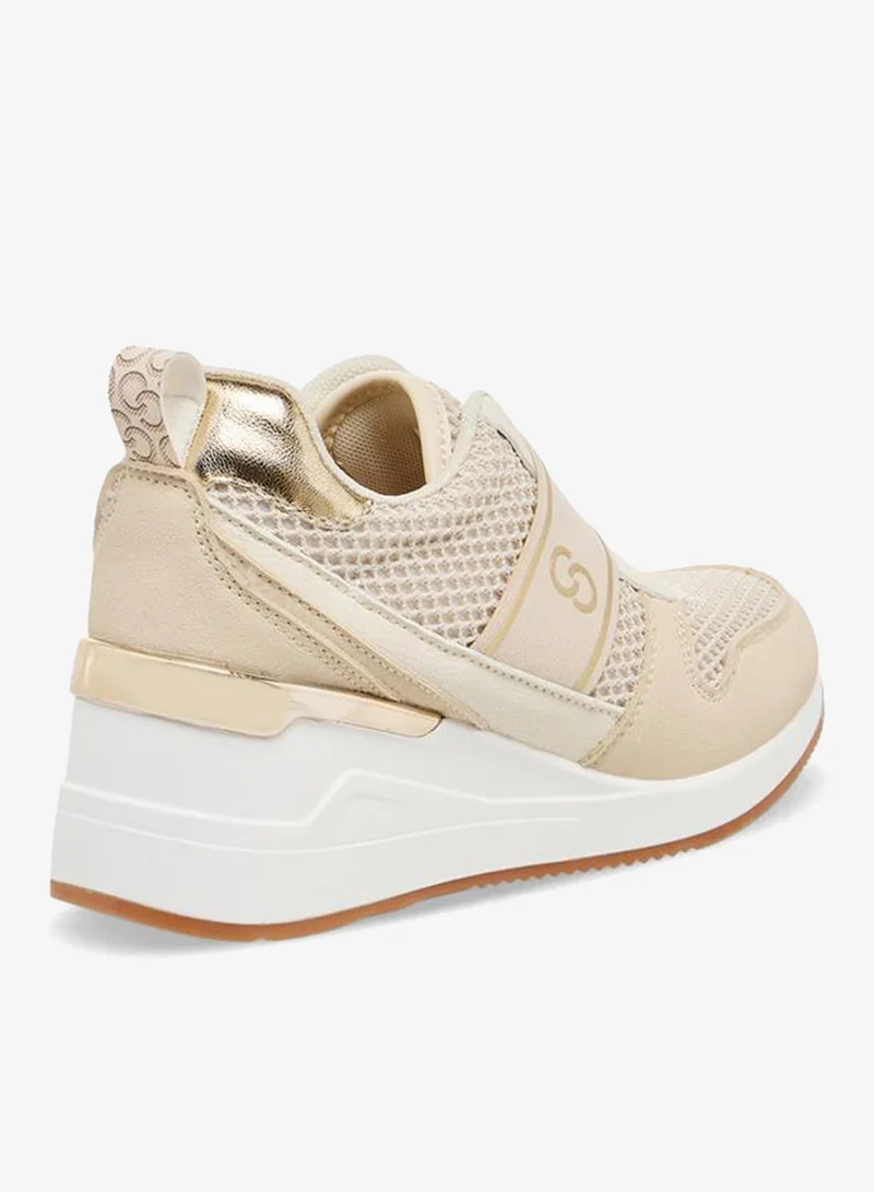 Celeste BEIGE Women Wedge Heel Ankle Sneakers for Women | Best Price UAE
