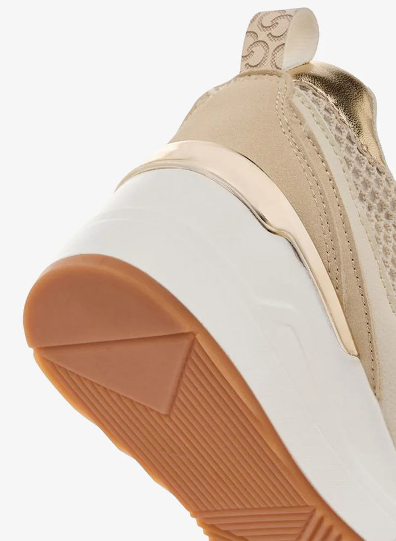 Celeste BEIGE Women Wedge Heel Ankle Sneakers for Women | Best Price UAE