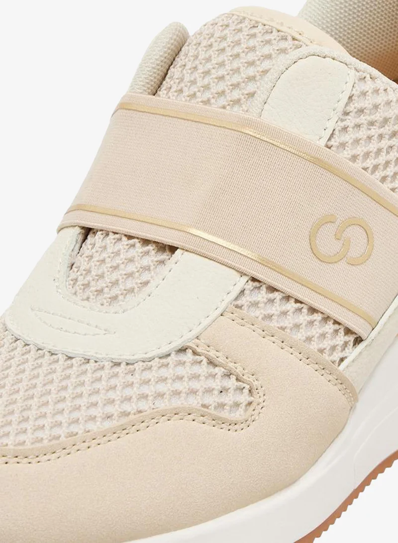 Celeste BEIGE Women Wedge Heel Ankle Sneakers for Women | Best Price UAE