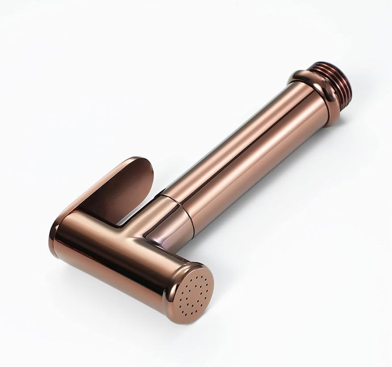 رذاذ بيديه وردي ذهبي عالي الضغط طقم بخاخ المرحاض لتنظيف حفاضات القماش واستحمام الحيوانات الأليفة - Image 5