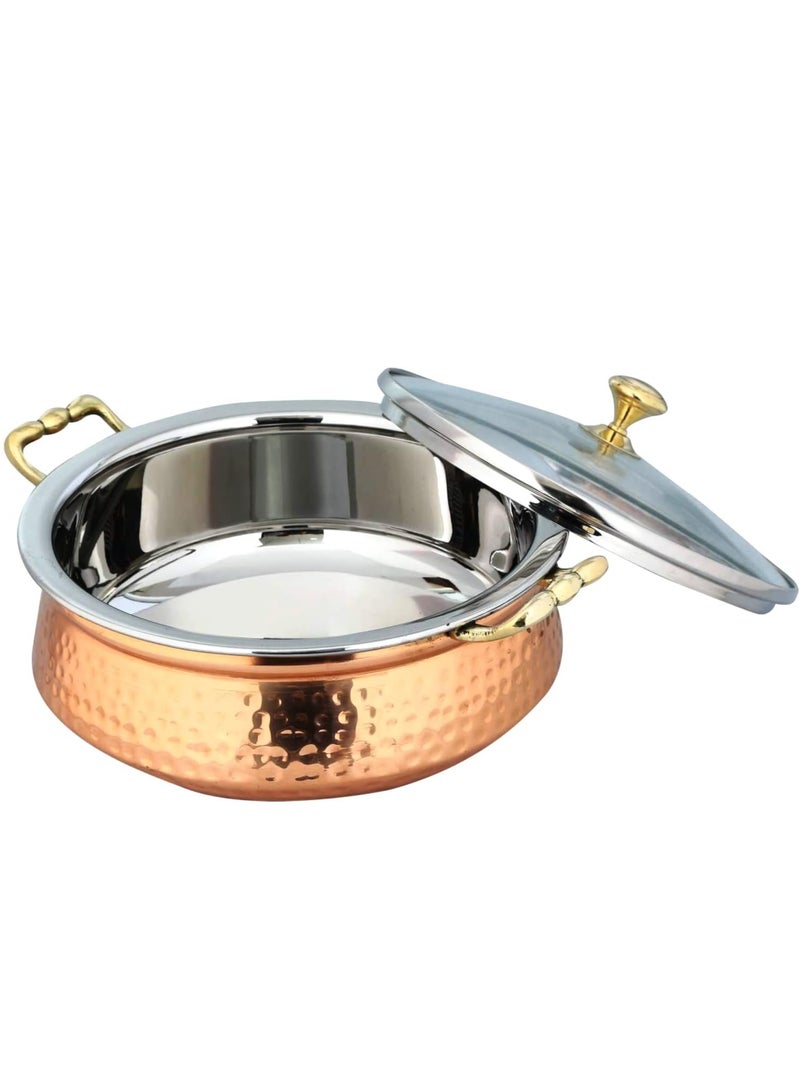 Bin Shihon 2 high quality hammered copper serving pot Available in several sizes - Image 3