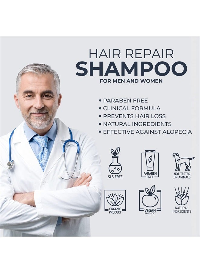 TURKEYANA PLUS Clinical Hair Growth Shampoo, Anti Thinning, Hair Loss Biotin Regrowth (Natural, Organic, Biology) Active Conditioner 240 Ml Argan, Shampoo for men and women - Image 3