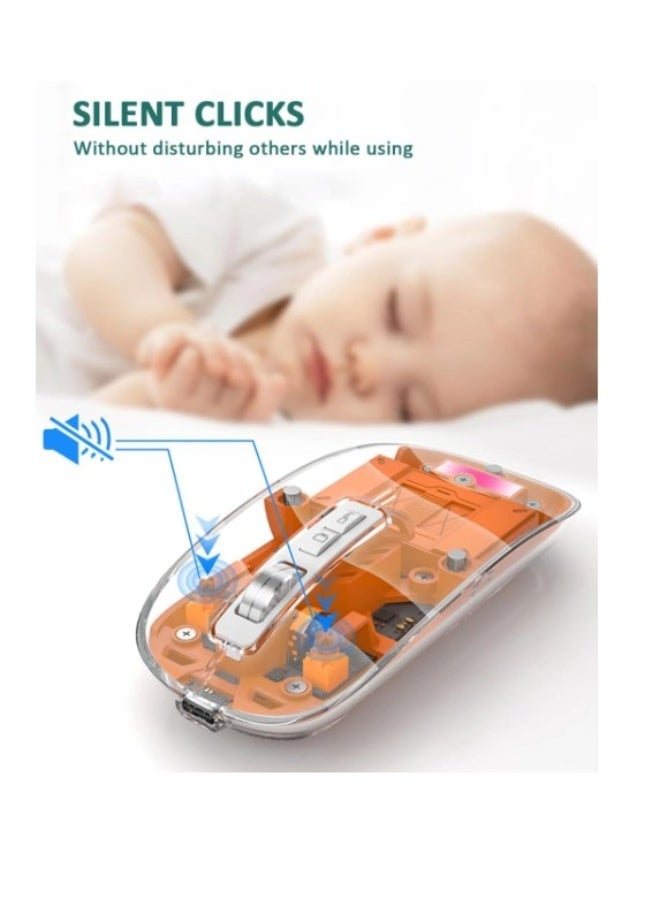 Haing BLUETOOTH Wireless&2.4G Mouse USB& TYPE C - Image 4