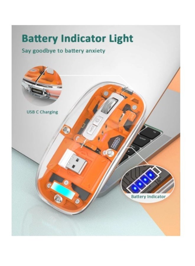 Haing BLUETOOTH Wireless&2.4G Mouse USB& TYPE C - Image 3