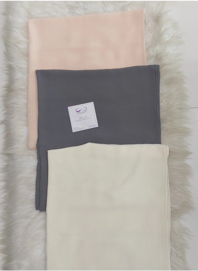 الريش البنفسجي  - ALREESH 25 LUXURY CHIFFON SHIELA - Image 1