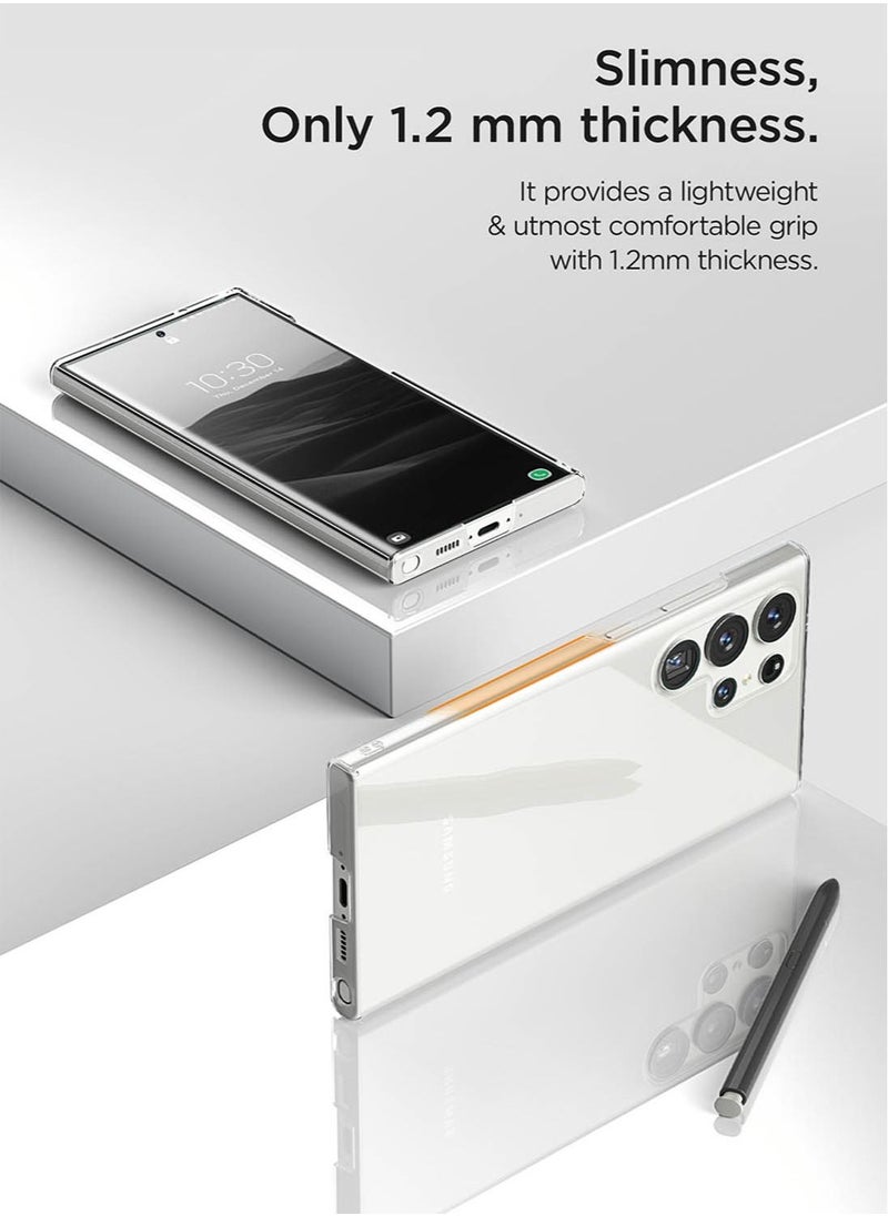 VRS Design Skin Fit for Samsung Galaxy S23 ULTRA Case Cover (2023) - Crystal Clear  - Image 2