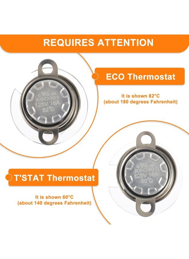 HUAREW RV Water Heater Thermal Cutoff Kit with ECO Thermostat Assembly Kit Replacement Part Compatible with Atwood 93866 91447 - Image 3