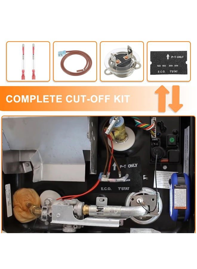 HUAREW RV Water Heater Thermal Cutoff Kit with ECO Thermostat Assembly Kit Replacement Part Compatible with Atwood 93866 91447 - Image 5