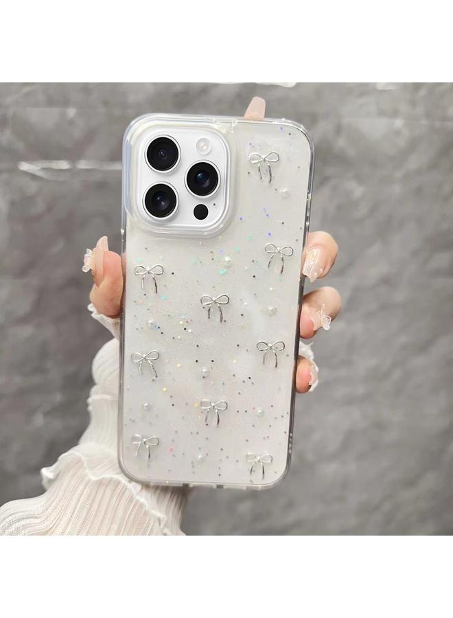 The Bros Case For iPhone 16 Pro Max Small Fresh Bow TPU Phone Case 