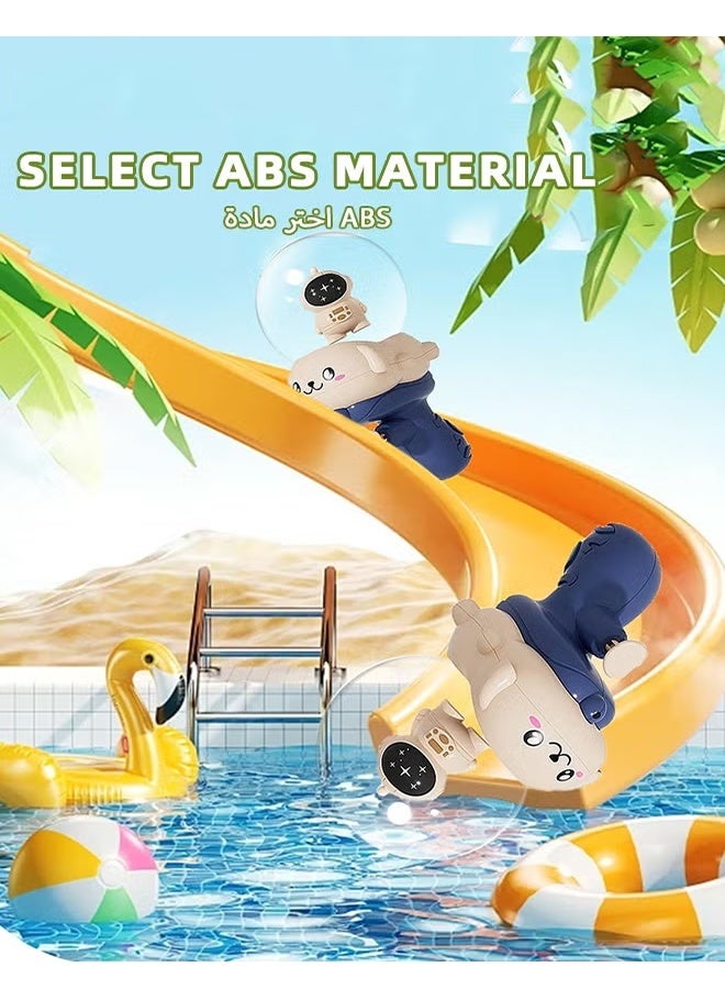 Cute Light Up Kids Water Gun, 250ML Large Capacity Leak Proof Water Blaster, 8M Long Range Press-Type Water Gun Toy, Summer Beach Pool Backyard Water Fighting Toy for Boys & Girls - Image 4