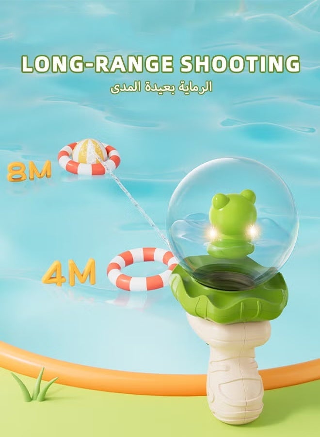 Cute Light Up Kids Water Gun, 250ML Large Capacity Leak Proof Water Blaster, 8M Long Range Press-Type Water Gun Toy, Summer Beach Pool Backyard Water Fighting Toy for Boys & Girls - Image 5