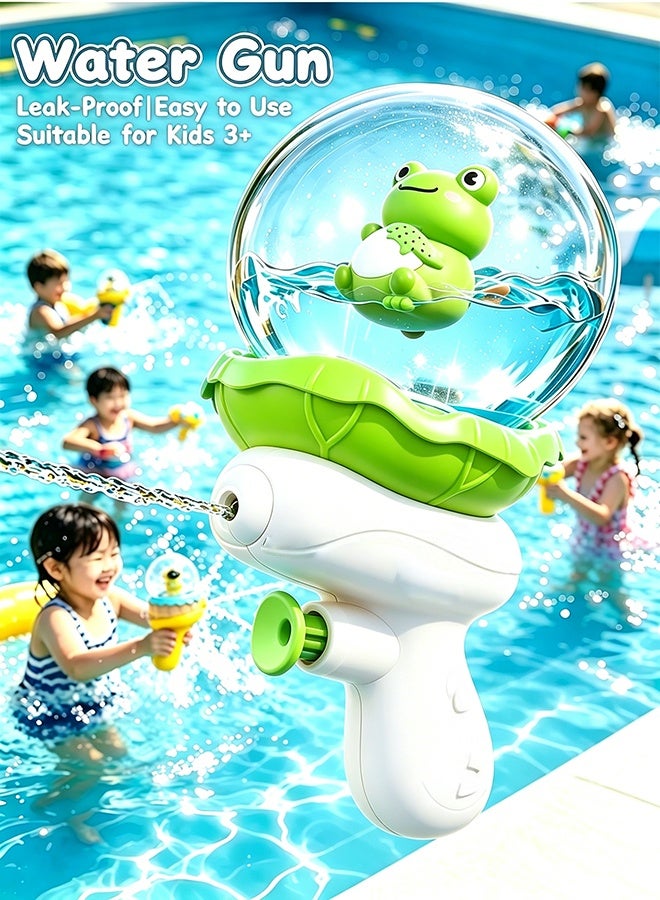 Cute Light Up Kids Water Gun, 250ML Large Capacity Leak Proof Water Blaster, 8M Long Range Press-Type Water Gun Toy, Summer Beach Pool Backyard Water Fighting Toy for Boys & Girls - Image 1