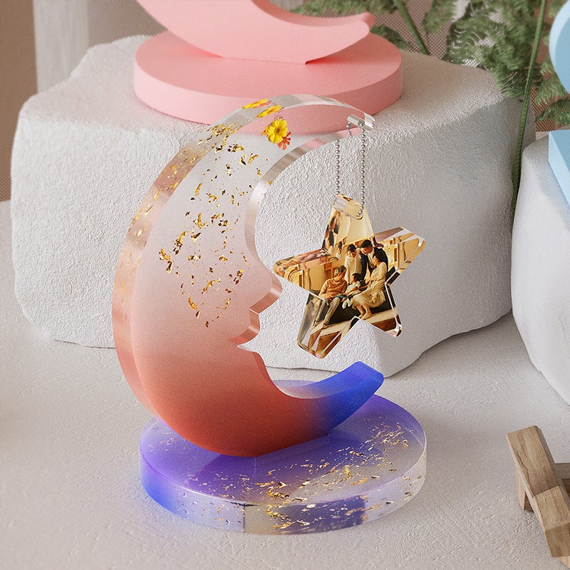 Glue Dropping Mirror Po Frame Ornaments Mirror Multi-Style Large Small Size Love Square Combination Po Frame Silicone Mold - Image 5